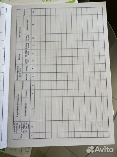 Журнал контроля стерилизаторов Медтест Винар