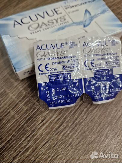 Линзы контактные acuvue oasys двухнедельные