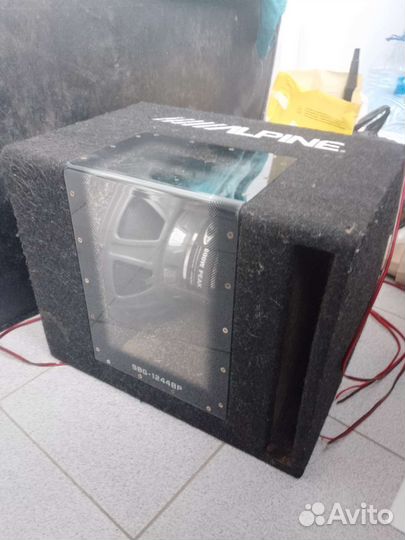 Сабвуфер alpine с 4х канальным усилителем Supra