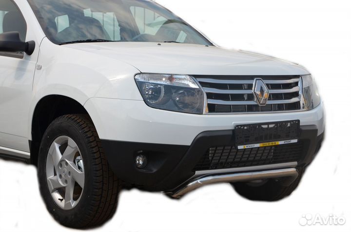 Renault Duster 2011 Защита переднего бампера