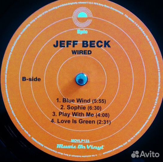 Виниловая пластинка Jeff Beck wired (180 Gram)