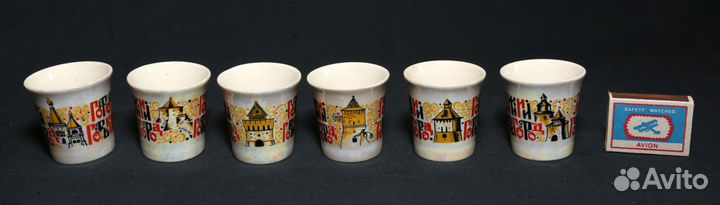 Рюмки фарфоровые Нижний Новгород. 6шт