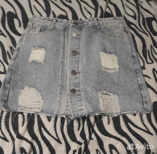 Юбка шорты джинсовые