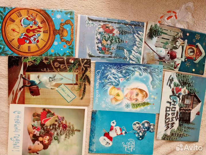 Открытки новогодние СССР