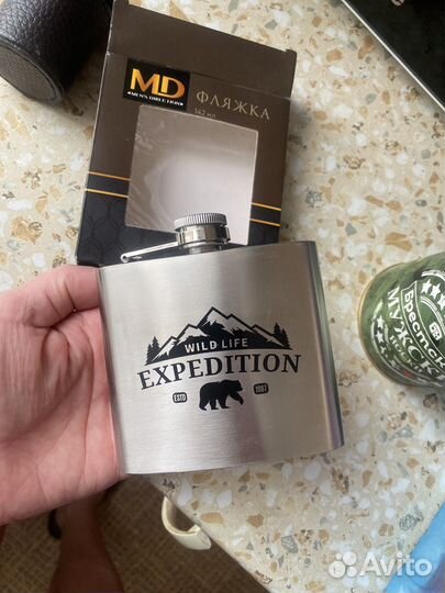 Фляжка, стопки