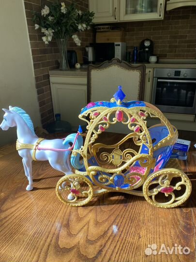 Карета с лошадью для барби, Золушки