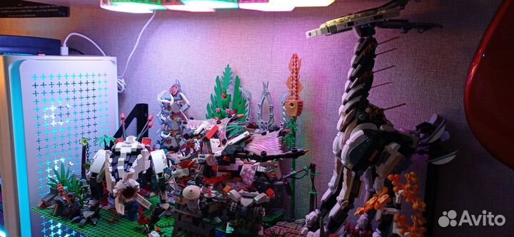 Диорама lego по игре Horizon: Zero Dawn