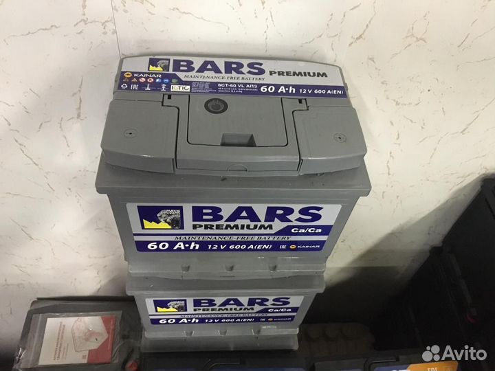 Аккумулятор автомобильный Барс 60 ач 600А