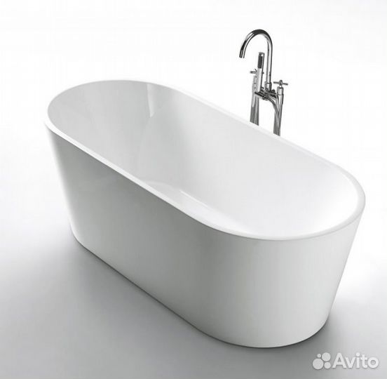 Ванна отдельностоящая акриловая BelBagno BB202, 160х80х60 см