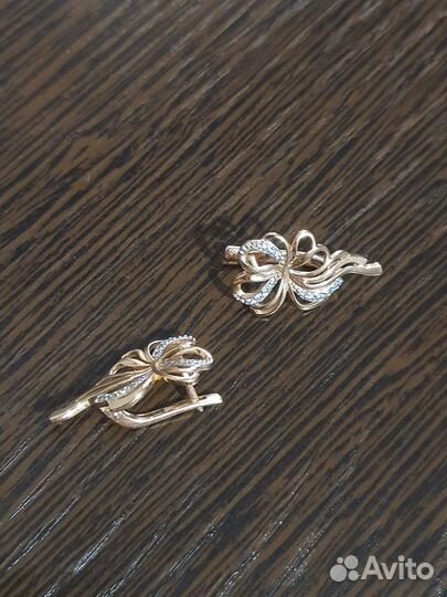 Серьги золото 585 пробы