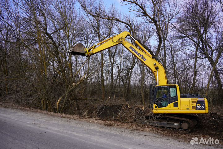 Раскорчевка садов, расчистка участков от дкр