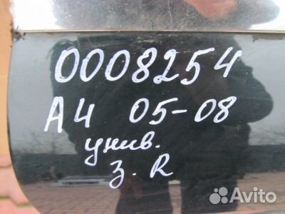 Дверь задняя правая Audi A4 B7 2005-2008