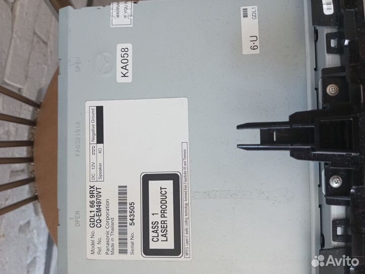 Штатная магнитола на mazda 6 2011 года