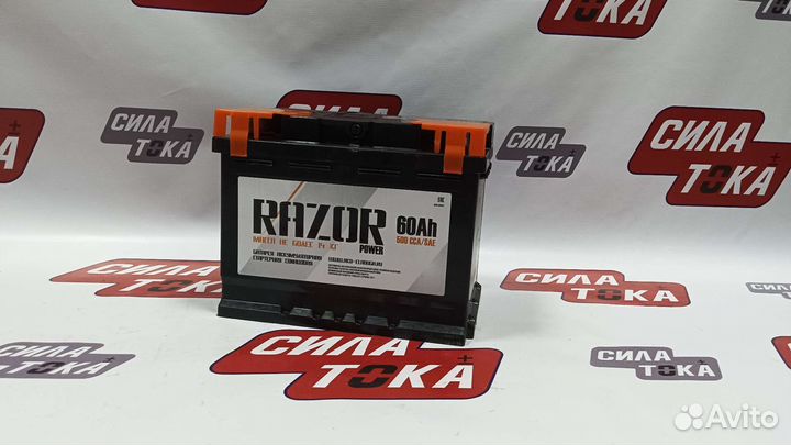 Акб Paзоp 60Ah прямой(сам)