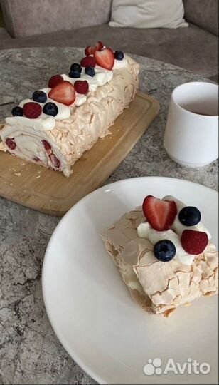 Меренговый рулет