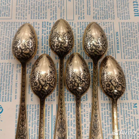 Серебряные ложки 875 пробы