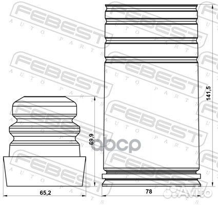 Пыльник+отбойник амортизатора BMW X5(E70) /X6(E71)