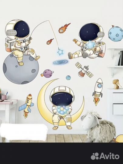 Наклейки для детей на стену
