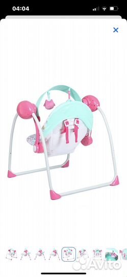 Качели babyton sleepy pink