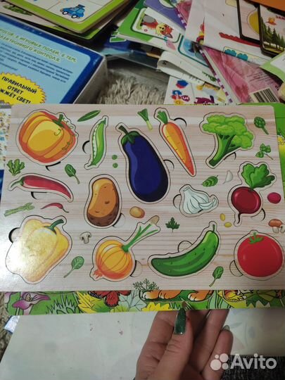 Стучалка, пазлы Larsen, вкладыши, сортер