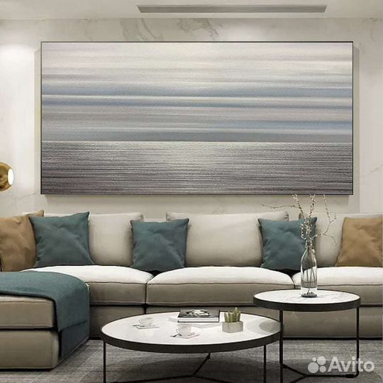 Картина маслом абстрактный океан