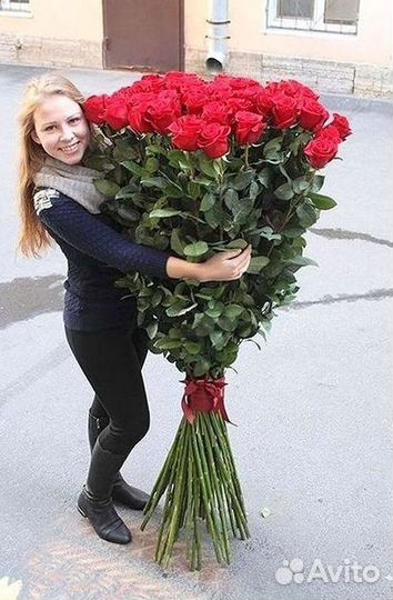 Букет роз 101 роза 51 роза