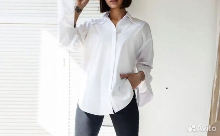 Рубашка белая женская 46 48