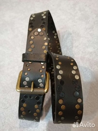 Ремень кожа клепки