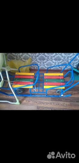 Санки для двоих детей