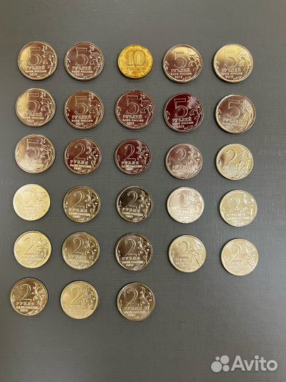 Набор бородино 200 лет победы 1812 г из 28 монет