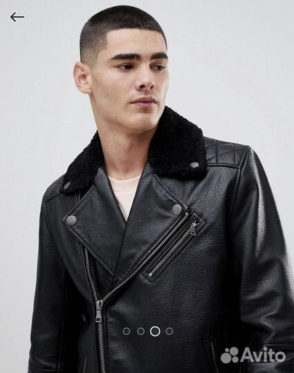Кожаная куртка косуха мужская