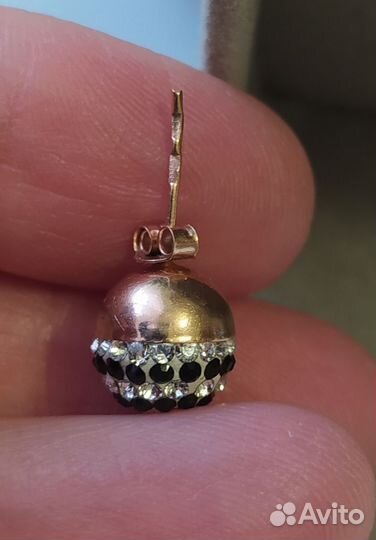 Пусеты с цирконием