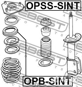 Febest OPB-sint Подшипник опорный переднего аморти