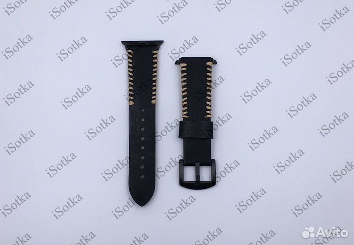 Ремешок Watch Series 38mm/40mm/41mm кожанный с бок