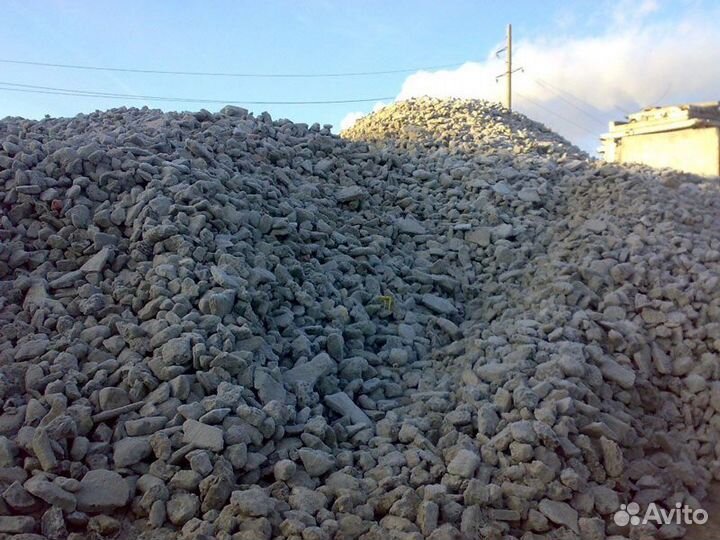 Бой бетона дробленый