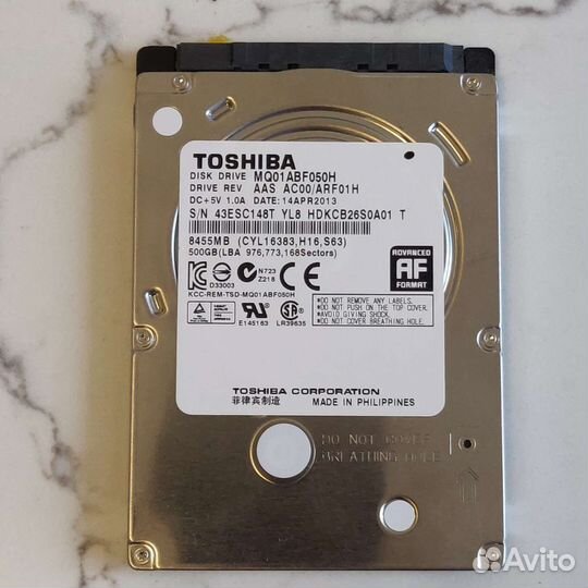 Внутренний жесткий диск HDD 500 Gb 2.5