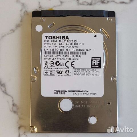 Внутренний жесткий диск HDD 500 Gb 2.5