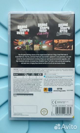 Grand theft Auto the trilogy nintendo (новые)