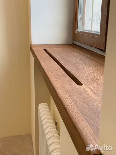 Подоконник из массива дуба