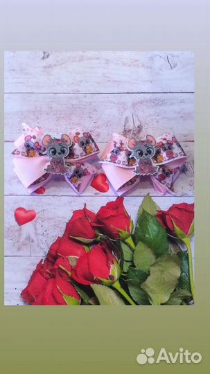 Бантики для волос ручной работы