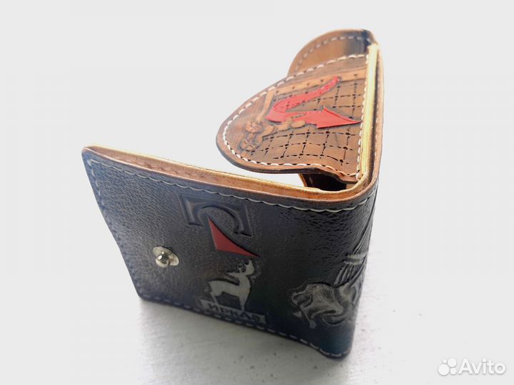 Кошелек из кожи ручная работа