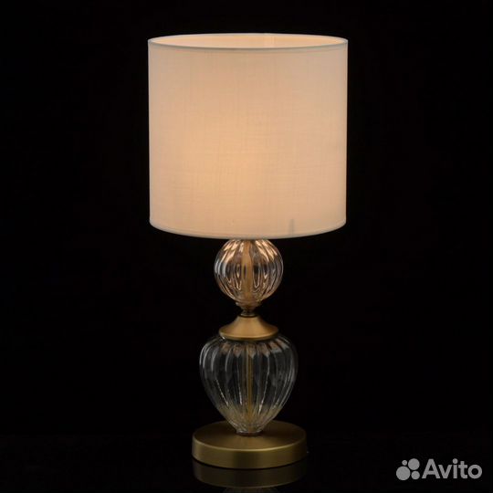 Светильник настольный металлический и текстильный