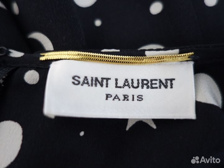 Saint laurent топ оригинал шелк новый