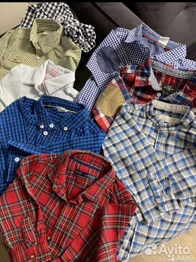 Рубашки для мальчика от 9 месяцев до 1,5 лет