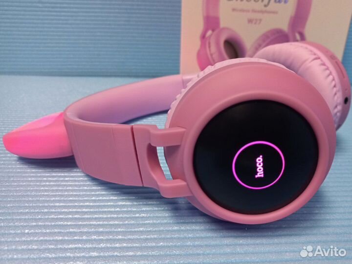 Наушники с ушками LED подсветка hoco