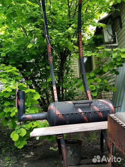 Мангал с крышей