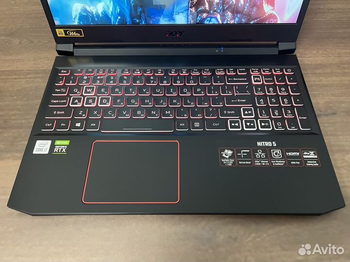 Игровой ноутбук Acer Nitro i7 RTX 3060 6GB IPS SSD