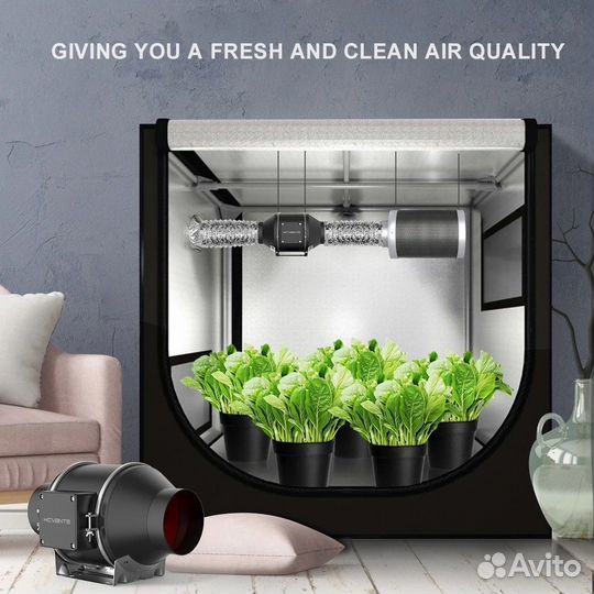 Умный вытяжной-приточный канальный вентилятор 100