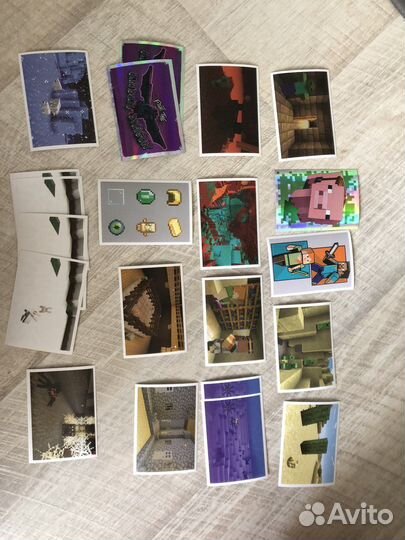 Наклейки minecraft panini обмен