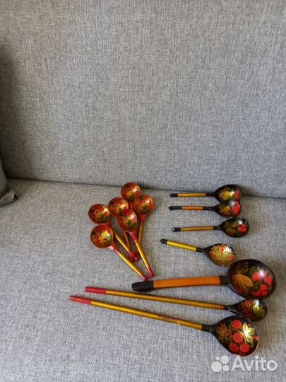 Набор посуды хохлома